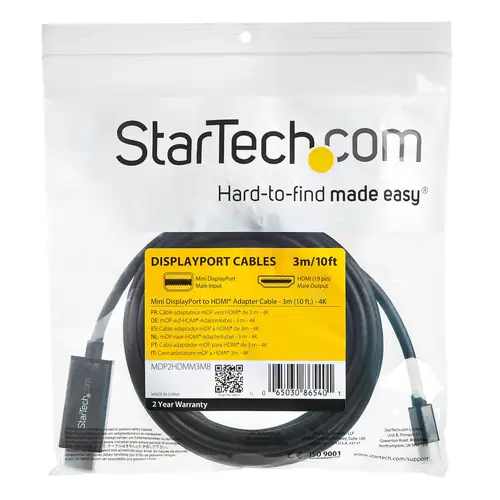 Cable Adaptador Mini DisplayPort a HDMI de 3m - 4K 30Hz - Imagen 5