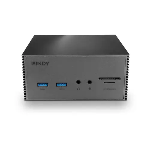 43378 base para portátil y replicador de puertos Alámbrico USB 3.2 Gen 2 (3.1 Gen 2) Type-C Gris - Imagen 3