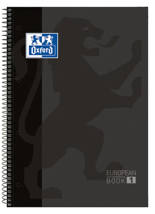 Europeanbook 1 cuaderno y block A4 80 hojas Negro