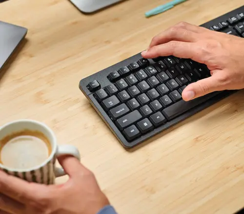 TKM-360 teclado Ratón incluido Oficina RF inalámbrico QWERTY Español Negro - Imagen 10