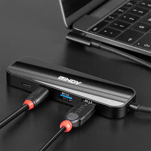 43334 hub de interfaz USB 3.2 Gen 2 (3.1 Gen 2) Type-C 10000 Mbit/s Negro - Imagen 4