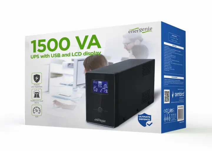 EG-UPS-034 sistema de alimentación ininterrumpida (UPS) Línea interactiva 1,5 kVA 900 W 3 salidas AC