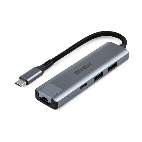 43422 hub de interfaz USB 3.2 Gen 2 (3.1 Gen 2) Type-C 10000 Mbit/s Gris - Imagen 1