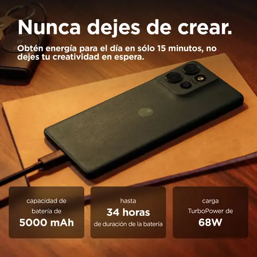 edge 50 16,9 cm (6.67") SIM doble Android 14 5G USB Tipo C 12 GB 512 GB 5000 mAh Verde - Imagen 8