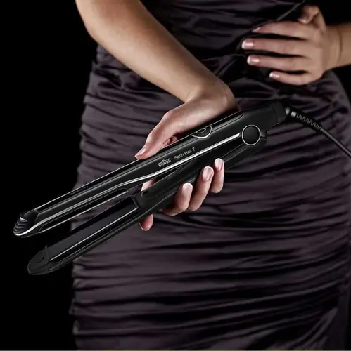 Satin Hair 7 SensoCare ST780 Plancha de pelo Caliente Negro 2 m - Imagen 5