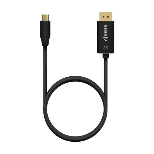 Cable Conversor Aluminio USB-C a Displayport 8K@60Hz, USB-C/M-DP/M, Negro, 0.8M - Imagen 3