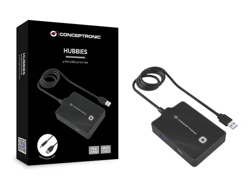 HUBBIES10B base para portátil y replicador de puertos USB 3.2 Gen 1 (3.1 Gen 1) Type-A Negro - Imagen 3