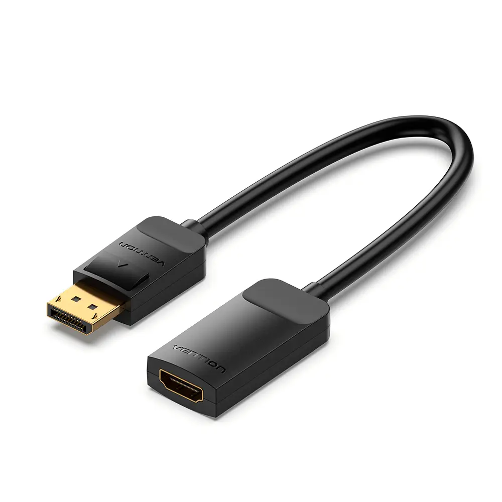 HBZBB adaptador de cable de vídeo 0,15 m DisplayPort HDMI tipo A (Estándar) Negro