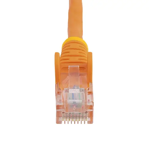 Cable de Red de 7m Naranja Cat5e Ethernet RJ45 sin Enganches - Imagen 4