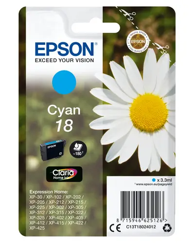 Daisy Cartucho 18 cian (etiqueta RF) - Imagen 1