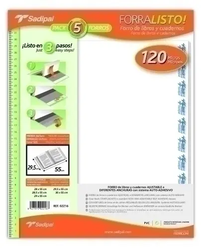 FORRO AJUST.SADIPAL 29,5x55 PVC B/5