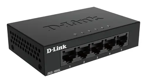 DGS-105GL/E switch No administrado Gigabit Ethernet (10/100/1000) Negro - Imagen 3