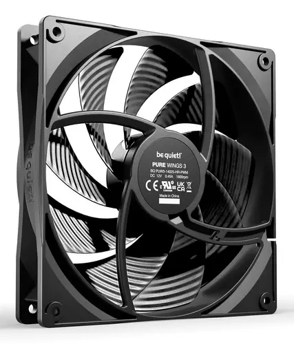 Pure Wings 3 140mm | PWM high-speed Triple Pack Carcasa del ordenador Ventilador 14 cm Negro 3 pieza(s) - Imagen 2