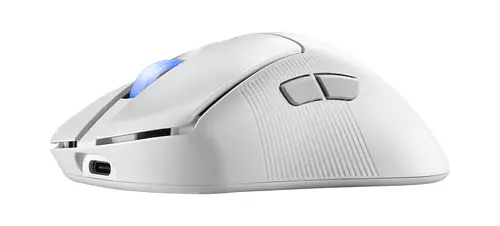 ROG Keris II Ace Wireless AimPoint White ratón Juego mano derecha RF Wireless + Bluetooth + USB Type-A Óptico 42000 DPI - Imagen 5