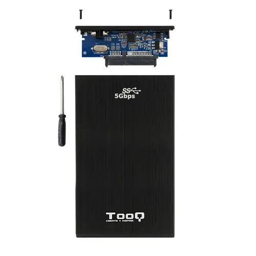 TQE-2522B caja para disco duro externo Caja de disco duro (HDD) Negro 2.5" - Imagen 6