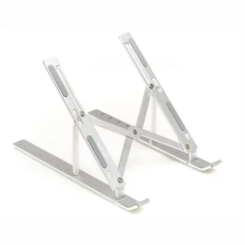 Soporte portátil plegable aluminio plata 17 - Imagen 1