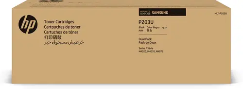 Samsung Paquete de 2 cartuchos de tóner negro de Samsung MLT-P203U de ultra alta capacidad - Imagen 1
