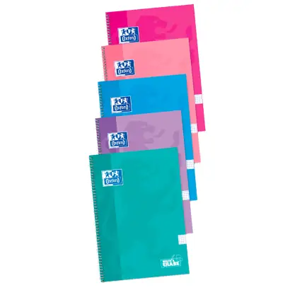400121815 cuaderno y block A4 80 hojas Fucsia, Mauve, Color menta, Rosa, Turquesa