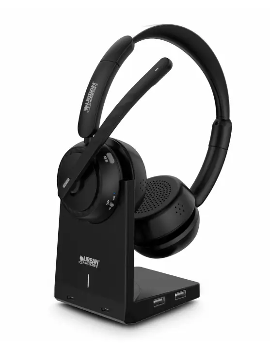 MOVEE MAX Auriculares Inalámbrico Diadema Juego USB tipo A Bluetooth Base de carga Negro