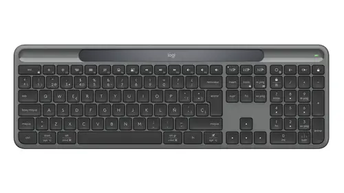 SLIM SOLAR+ KEYBOARD WRLS GRAPHITE - ESP - MEDITER-412