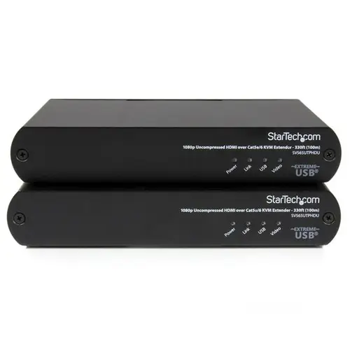 Extensor de Consola KVM HDMI USB por Cable Cat5e / Cat6 con Vídeo 1080p HD Sin Comprimir - 100m - Imagen 2