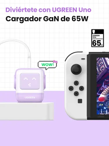 Nexode RG 65W 3-Port GaN Ordenador portátil, Teléfono móvil, Ratón, Portátil, Batería portátil, Teléfono Rosa Corriente alterna Carga rápida Interior - Imagen 6