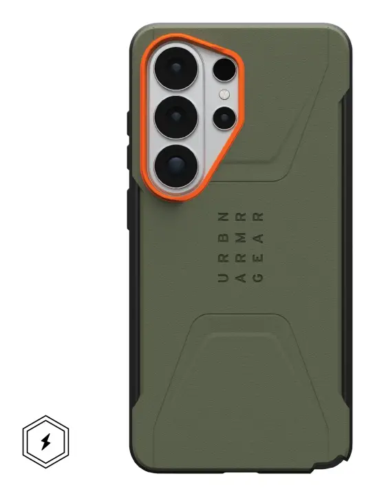 Civilian funda para teléfono móvil 17,5 cm (6.9") Naranja, Oliva