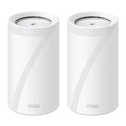 Deco BE85 (2-Pack) Tribanda (2.4 GHz / 5 GHz / 6 GHz) Wi-Fi 7 (802.11be) Blanco 4 Interno - Imagen 1