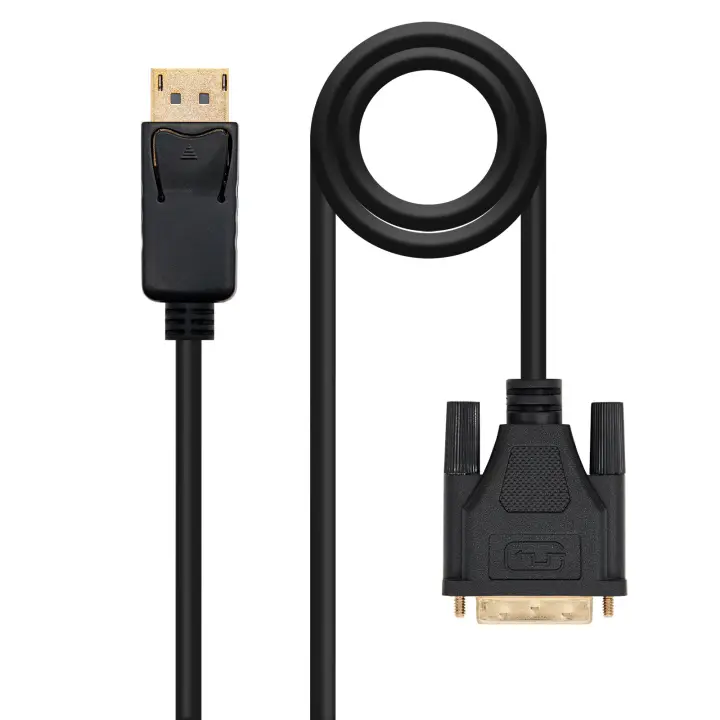 Cable conversor DISPLAYPORT a DVI, DP/M - DVI/M, Negro, 2.0 M