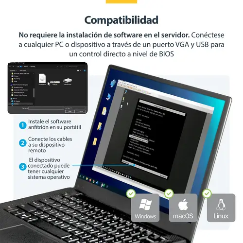 Adaptador Crash Cart USB KVM para Ordenador Portátil - Imagen 19