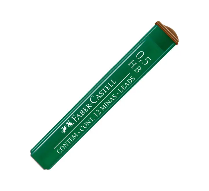 EST. 12 MINAS FABER CASTELL POLY 0.5MM HB