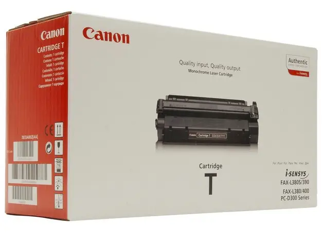 Toner T cartucho de tóner 1 pieza(s) Original Negro