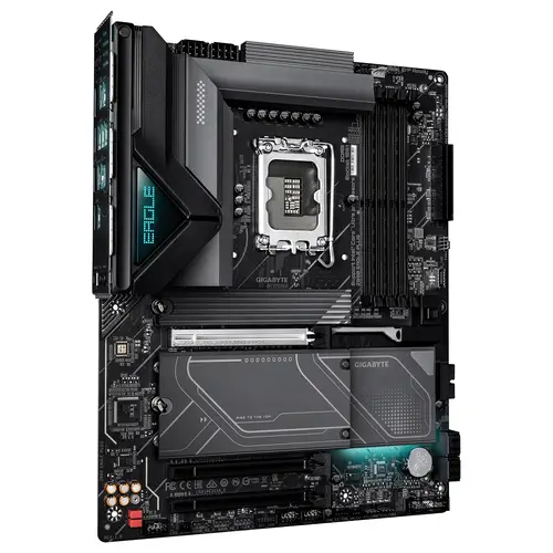 Z890 EAGLE PLUS Placa Base  Compatible con procesadores Intel Core Ultra (Serie 2), VRM de 14+1+2 fases, hasta 9466 MHz DDR5 (OC), 1x PCIe 5.0 M.2 + 3x PCIe 4.0 M.2, LAN 2.5 GbE, USB4 - Imagen 3