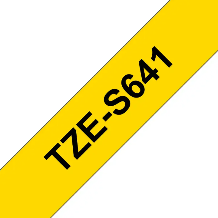 TZE-S641 cinta para impresora de etiquetas Negro sobre amarillo TZ