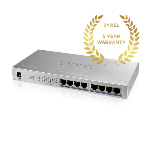 GS1008HP No administrado Gigabit Ethernet (10/100/1000) Energía sobre Ethernet (PoE) Gris - Imagen 6