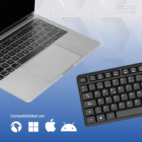 Teclado USB estándar CK-SILENT-105T negro - Imagen 9