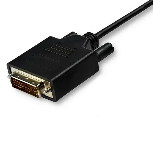 Cable Adaptador de 3m USB-C a DVI 1920 x 1200 - Negro - Cable USB Tipo C a DVI - Cable Conversor de Vídeo USBC - Imagen 2