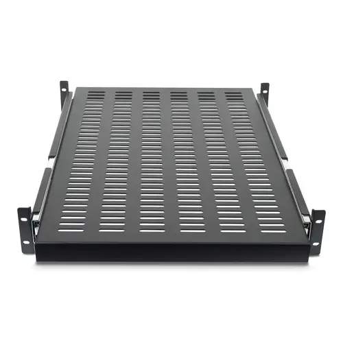 Estante Bandeja Deslizante Perforada Telescópica para Armario Rack de Profundidad Ajustable - 2U 22.7kg - Imagen 3