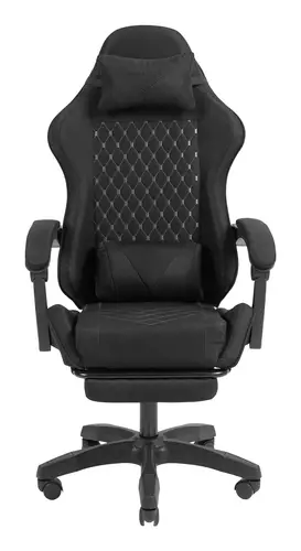 SILLA GAMER MARS GAMING MGCXFGRB NEGRA RECLINABLE REPOSABRAZOS AJUSTABLE REPOSAPIES COJINES ACABADO TEXTIL - Imagen 2