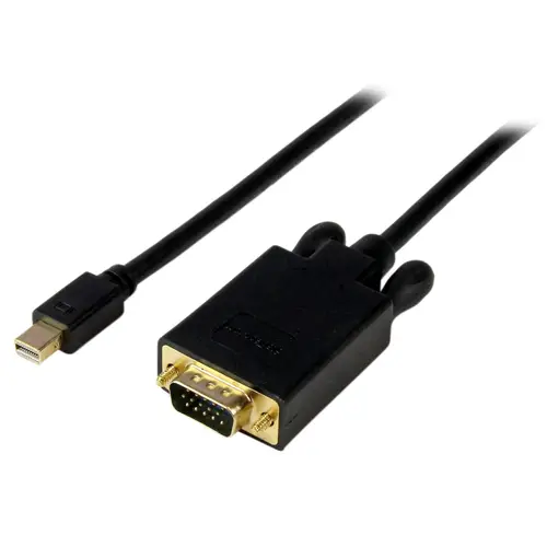 Cable de 1,8m de Vídeo Adaptador Conversor Activo Mini DisplayPort a VGA - 1080p - Negro - Imagen 1