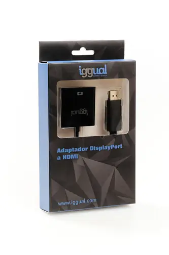 IGG318041 adaptador de cable de vídeo 0,25 m DisplayPort HDMI Negro - Imagen 2
