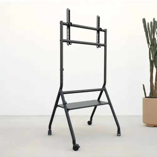 iDREAMS Soporte de Suelo con Ruedas para Pantalla 37"-86", Negro - Imagen 5