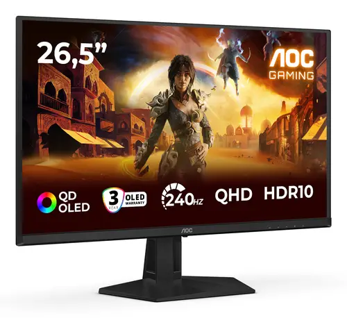 G4 Q27G41ZDF pantalla para PC 67,3 cm (26.5") 2560 x 1440 Pixeles Quad HD QD-OLED Negro, Rojo - Imagen 2