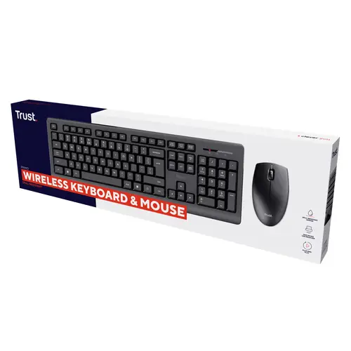 Primo teclado Ratón incluido RF inalámbrico QWERTY Español Negro - Imagen 7