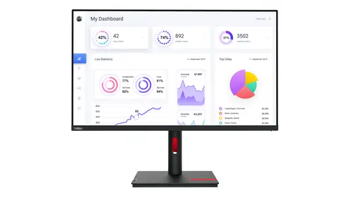 ThinkVision T32p-30 LED display 80 cm (31.5") 3840 x 2160 Pixeles 4K Ultra HD Negro - Imagen 1