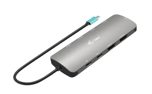 Metal USB-C Nano 2x Display Docking Station with PD 100 W + Charger 100W - Imagen 4