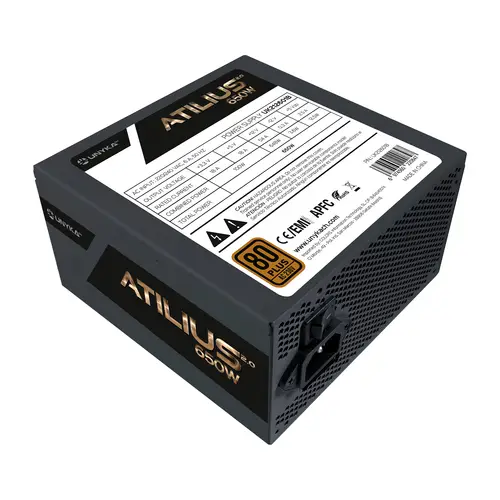 ATX Atilius 2.0 Black 650W 80+ Bronze unidad de fuente de alimentación 20+4 pin ATX Negro - Imagen 2