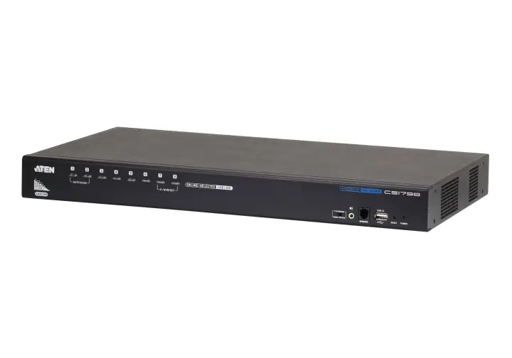 CS1798 interruptor KVM Montaje en rack Negro