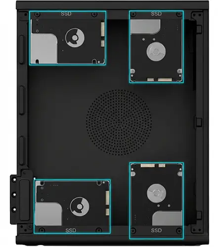CAJA MATX SLIM T100 USB-C 3.2 GEN1 FULL METAL S/FTE + 1 VENT. 90MM - Imagen 3