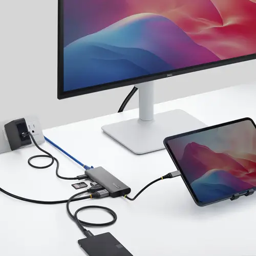 Adaptador Multipuertos USB-C a HDMI - PD 140W - Hub Ladrón USB de 3 Puertos - 4K 60Hz - Ranura para Tarjetas SD - Mini Docking Station Tipo C - Red Ethernet de 2,5Gb - Para MacBook - Imagen 5